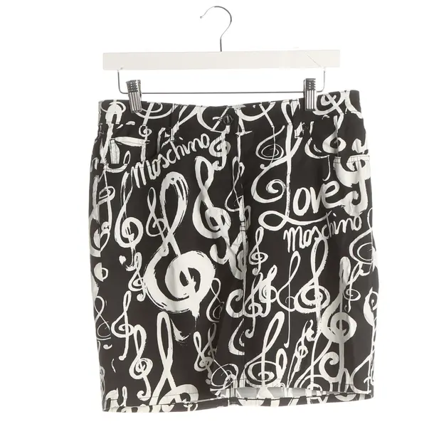 Skirt, in Black, Cotton, Love Moschino