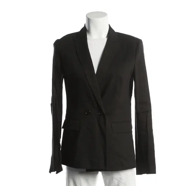 Blazer, in Black, Linen, Marc Cain