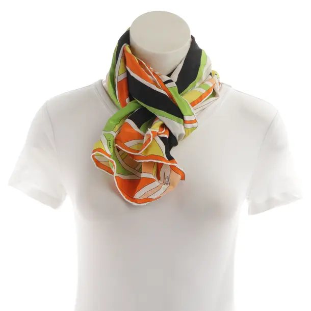 Shawl, in Multicolored, Silk, Emilio Pucci