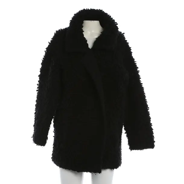 Mid-Season Coat, in Black, Wool, Lala Berlin
