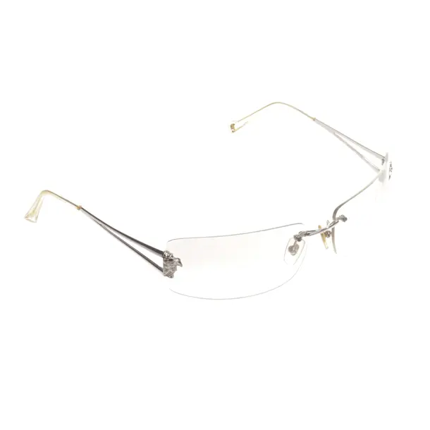 Sonnenbrille, in Silber, Kunststoff / Metall, Versace