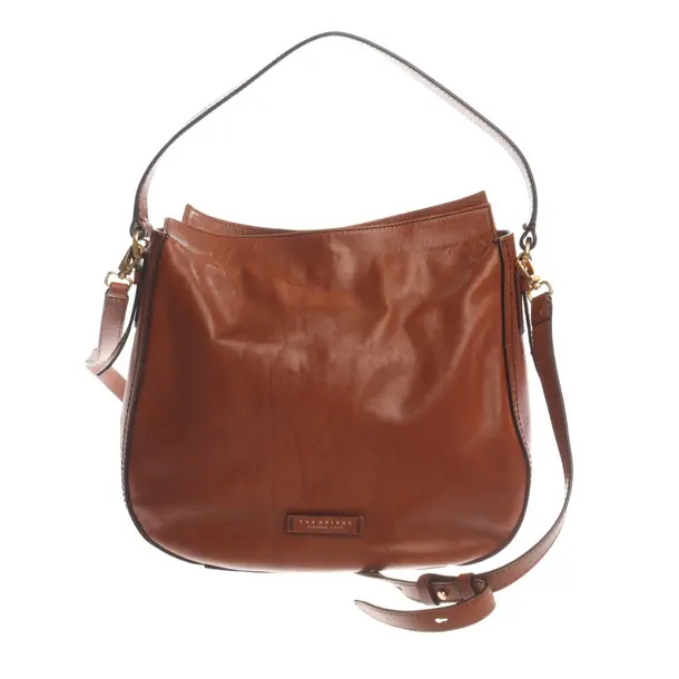 Schultertasche, in Hellbraun, Leder, The Bridge