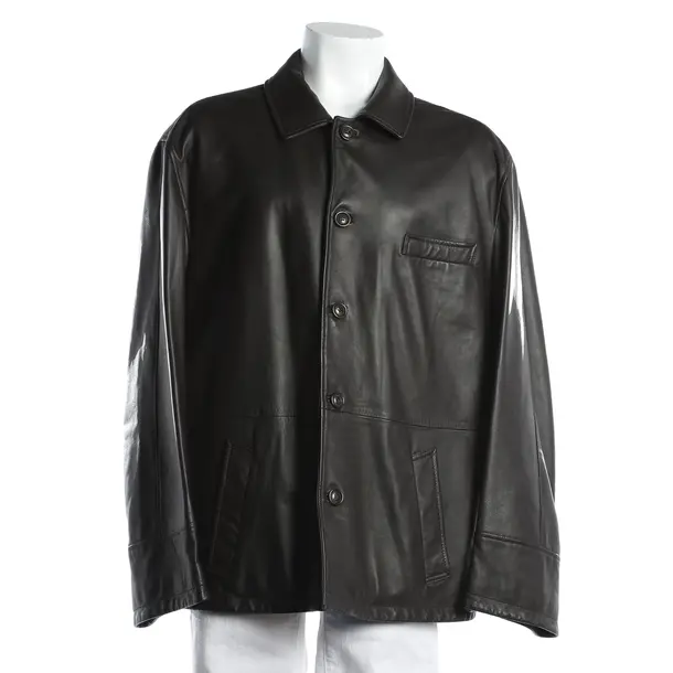 Leather Jacket, in Dark Brown, Leather, Burberry London