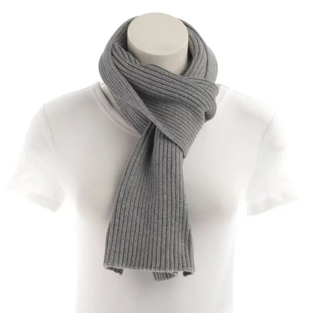 Scarf, in Light Gray, Cotton, Tommy Hilfiger