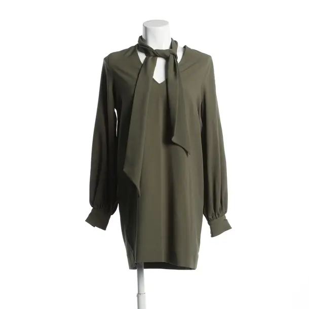 Dress, in Olive Green, Polyester, Ganni
