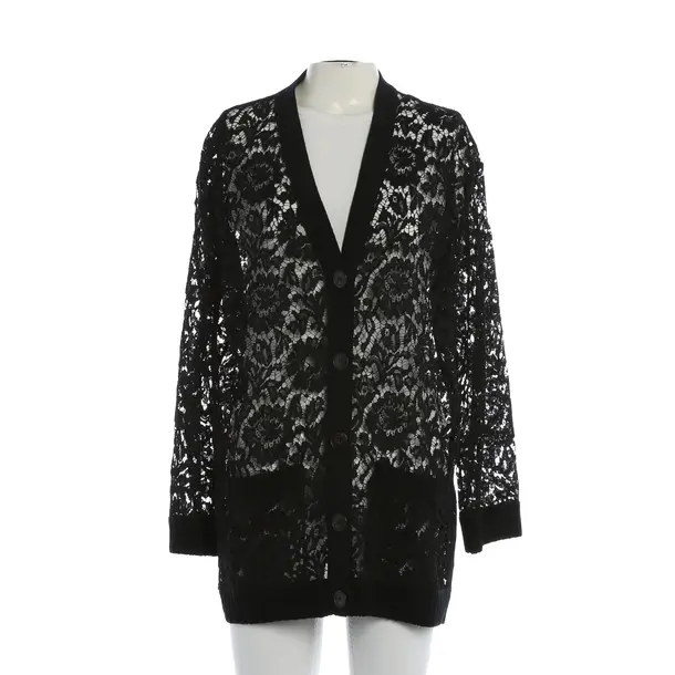 Strickjacke, in Schwarz, Baumwolle, Valentino