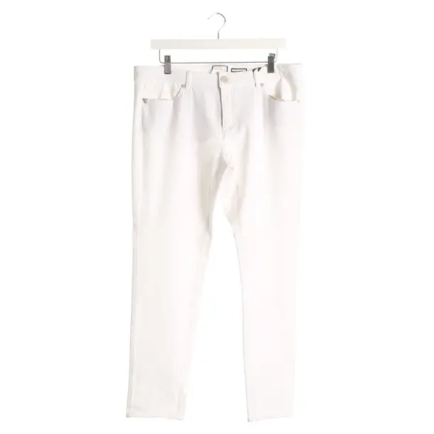 Pants, in White, Cotton, Seductive