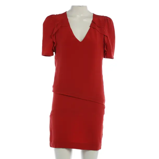 Dress, in Red, Silk, Maje