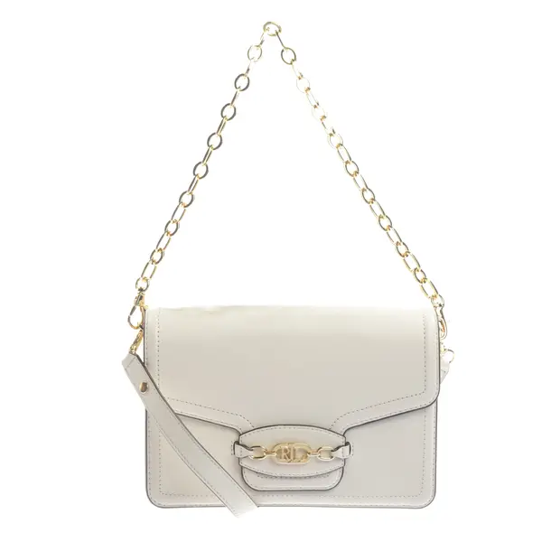 Shoulder Bag, in Beige, Leather, Lauren Ralph Lauren