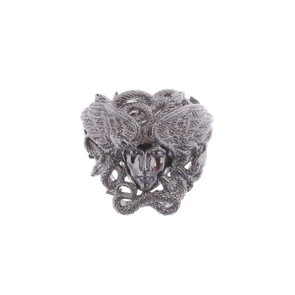 Ring, in Silber, Metall (metallisch, metallisiert), Versace