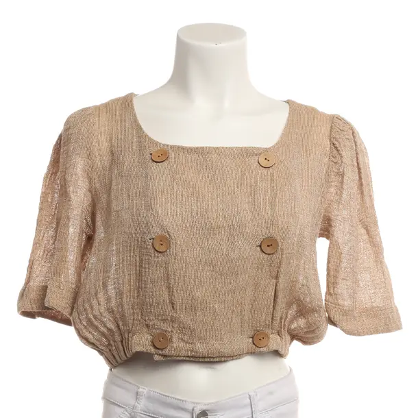 Blouse, in Light Brown, Linen, Lisa Marie Fernandez