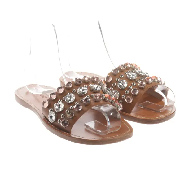 Sandals, in Brown, Miu Miu