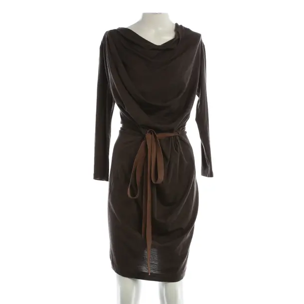 Kleid, in Dunkelbraun, Wolle, Brunello Cucinelli