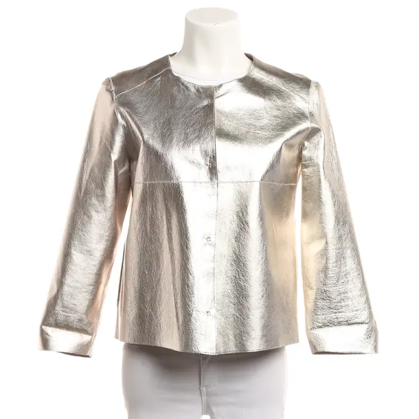 LeatherJacket, in Gold, Leather, Marc Cain