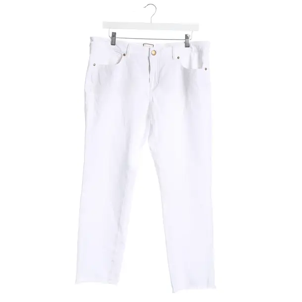 Pants, in White, Cotton, Seductive