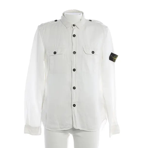 Shirt, in Beige, Linen, Stone Island