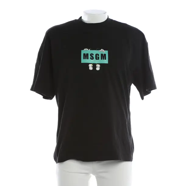 T-Shirt, in Black, Cotton, MSGM