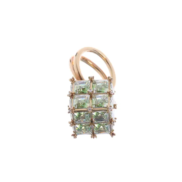 Ring, in Gold, Metal (metallic, metallized), Swarovski