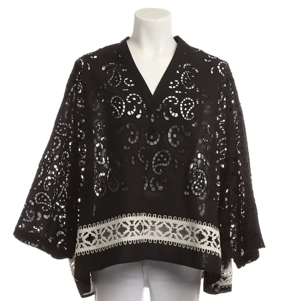 Blouse, in Black, Cotton, Grace