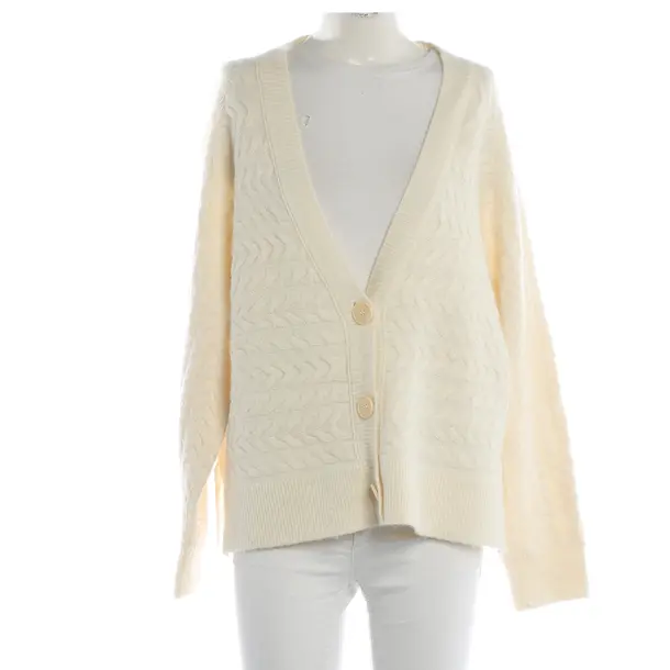 Cardigan, in Cream, Wool, Windsor