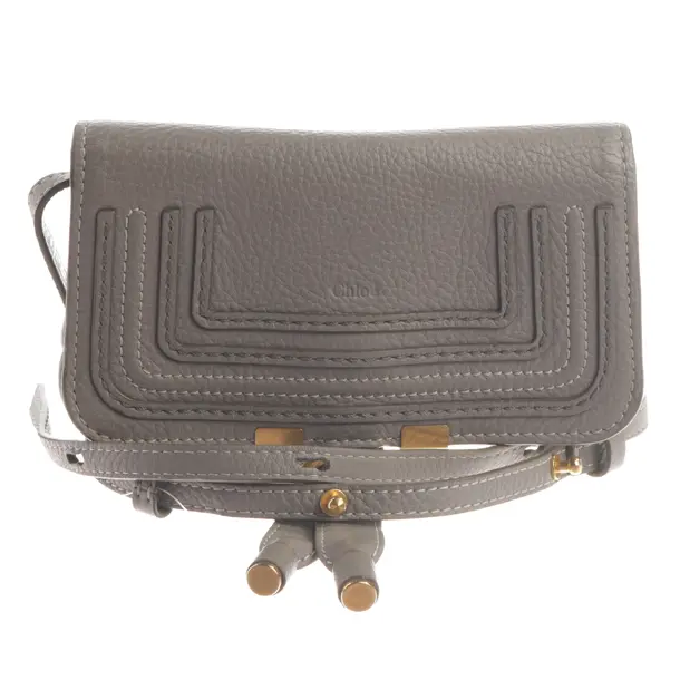 Abendtasche, in Grau, Leder, Chloé