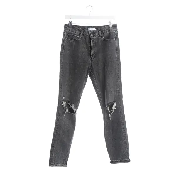 Slim Fit Jeans, in Gray, Cotton, Anine Bing