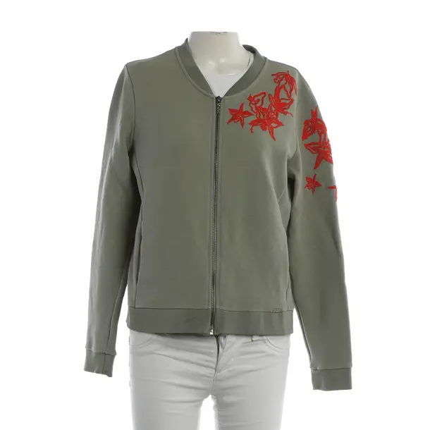 Sweatjacke, in Grün, Baumwolle, Hugo Boss Orange