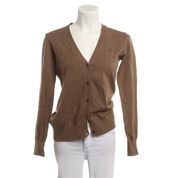 Strickjacke, in Braun, Baumwolle, Gant