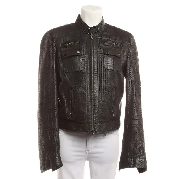 Lederjacke, in Schwarz, Leder, Schyia