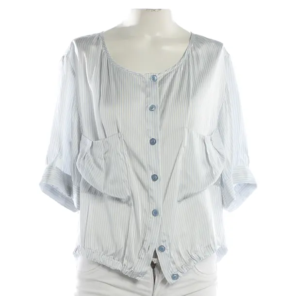 Camicetta, in Bianco, Viscosa, Emporio Armani
