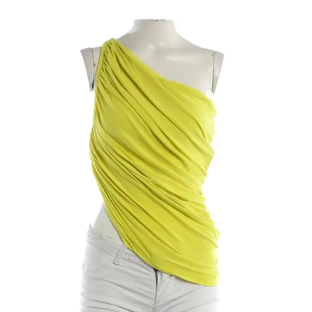 Top, in Neon Gelb, Polyester, Norma Kamali