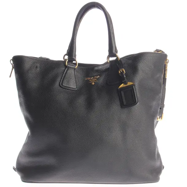 Handtasche, in Schwarz, Leder, Prada