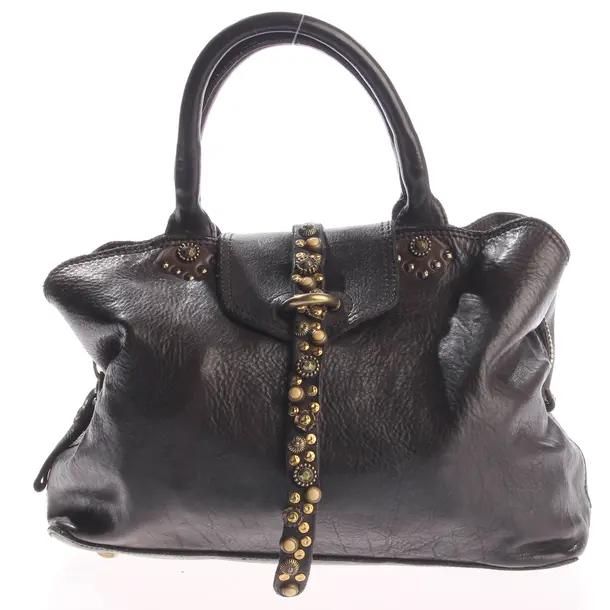 Handbag, in Dark Brown, Leather, Campomaggi