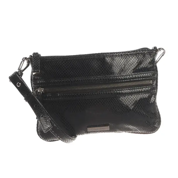 Shoulder Bag, in Black, Leather, Calvin Klein