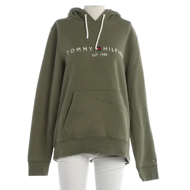 Felpa con cappuccio, in Verde, Cotone, Tommy Hilfiger