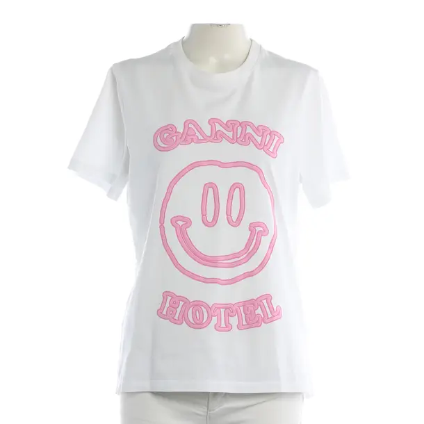 Shirt, in Weiß, Baumwolle, Ganni