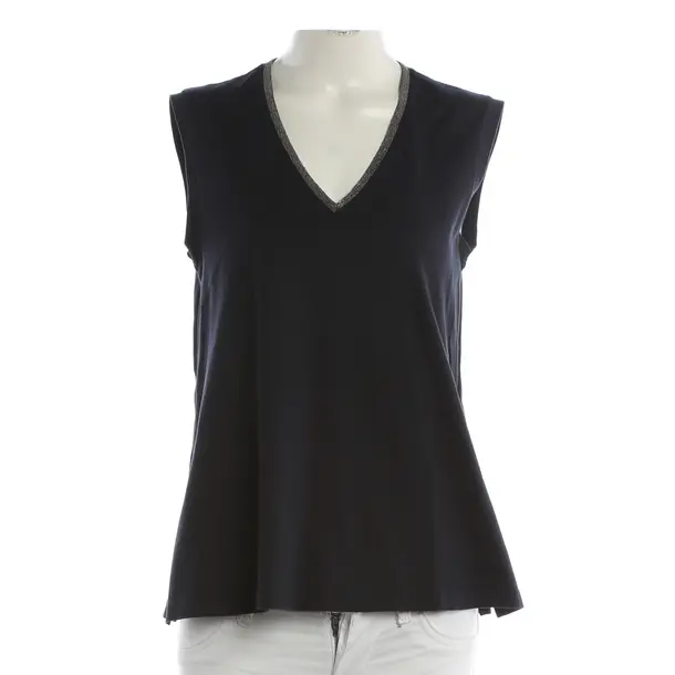 Top, in Navy, Baumwolle, Fabiana Filippi