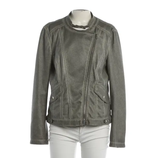 Mid-Season Jacket, in Gray, Microfiber, Marc Cain Sports