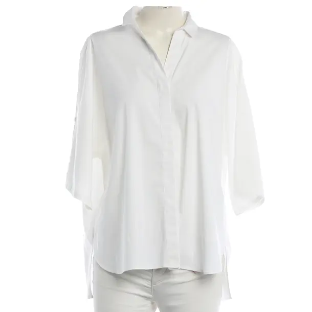 Blouse, in White, Cotton, Steffen Schraut