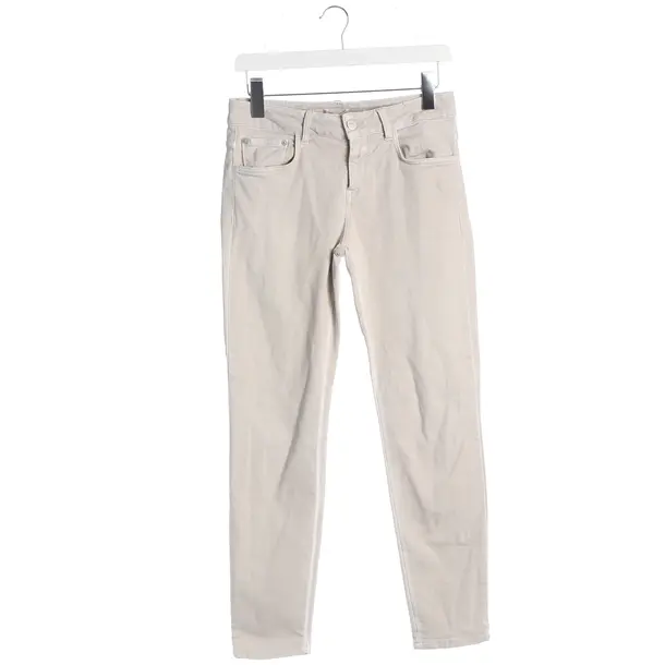 Jeans skinny, in Beige, Cotone, Chiuso
