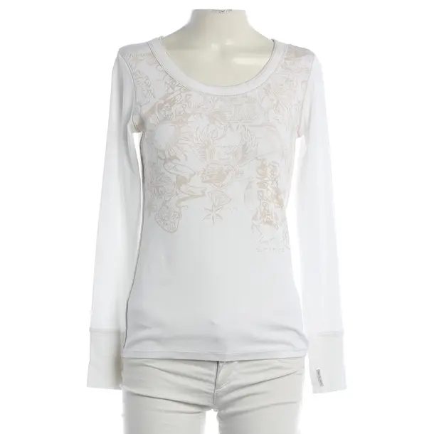 Long Sleeve Shirt, in White, Cotton, Marc Cain Sports