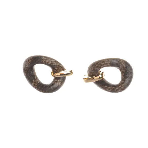 Earrings, in Brown, Leather, Fendi
