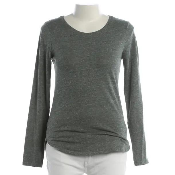 Long Sleeve Shirt, in Green, Cotton, Closed