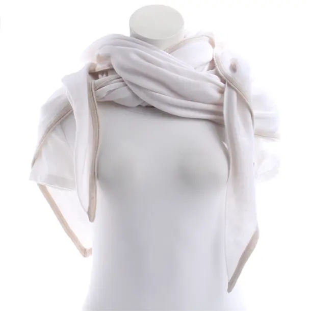 Schal, in Beige, Wolle, Herzensangelegenheit