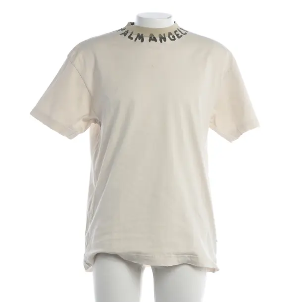 T-Shirt, in Beige, Cotton, Palm Angels