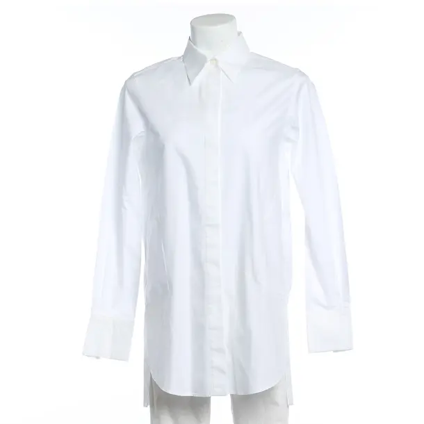 Blouse, in White, Cotton, Odeeh