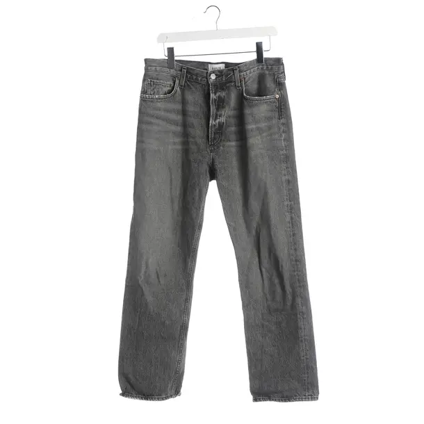 Straight Fit Jeans, in Gray, Cotton, Agolde
