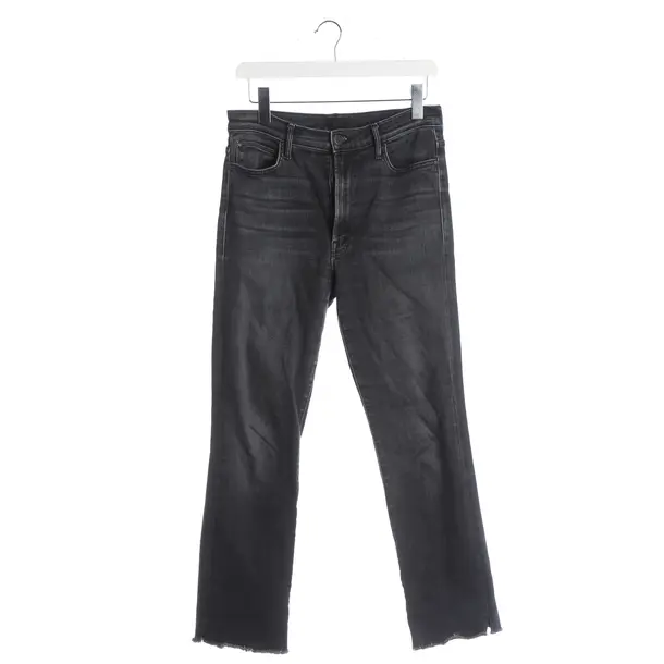 Jeans straight fit, in Grigio scuro, Cotone, Madre