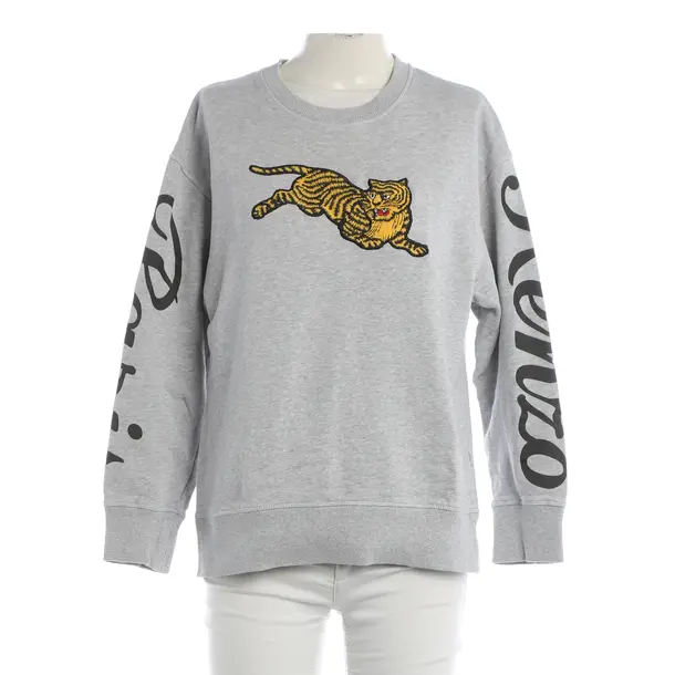 Sweatshirt, in Hellgrau, Baumwolle, Kenzo