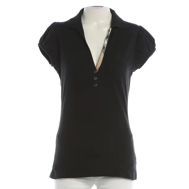 Poloshirt, in Schwarz, Baumwolle, Burberry Brit